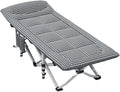 Portable Folding Camping Cot, Camping Cot with Thick Pad, Outdoor Portable Folding Lounge Chair Sleeping Cots Bed, Perfect for Camping, Pool, Beach,D
