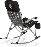 Picnic TIME NCAA Unisex-Adult NCAA Outdoor Rocking Camp Chair, XL Heavy Duty Camping Chair for Adults
