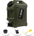 3.2 Gallon/5 Gallon Water Containers with Spigot, BPA Free Water Jug, Military Green Water Tank, Multifunction Water Storage Containers for Camping Outdoor Hiking,Emergency Stroage