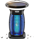 Solar Bug Zapper Outdoor, Rechargeable & Solar Powered, 4200V High Voltage for Effective Mosquito & Multi-Insect, Pet/Child Safe with UV Light, Waterproof for Camping Indoor Outdoor
