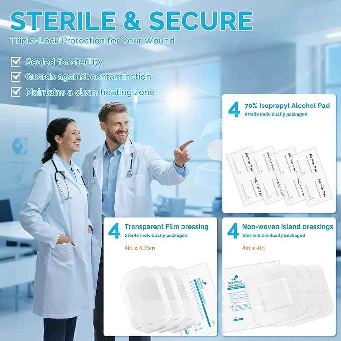 Emergency Wound Closure Strips - 16 Pack Laceration Closure Kit with 2 Types Zip Stitch Butterfly Bandage Sutures Kit - Painless, Stitchless Wound Repair for First Aid, Hiking, Camping & Home