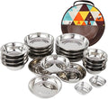 22-piece Portable Dinner Plate Self-driving Barbecue Soup Bowl Dish Set for Outdoor Camping Hiking Tableware