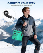 Cooler Bag, 7/16/30 Can Soft Sided Small Portable Insulated Cooling Pack, Everyday Lunch Cooler, Leakproof Ice Chest for Beach, Camping, Travel, Picnic