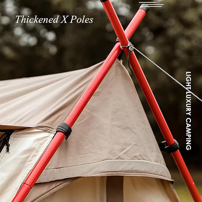 Camping Tent Outdoor Rainproof Sunscreen Tent Easy Set Up Small Lightweight Tents 4 Seasons Tent for Family Picnic Hiking Travel