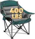 Northroad Oversized XL Padded Camping Chair w/Cell Phone Holder, Large Camp Lounge Chair, Foldable Lawn Chair w/Cup Holder,Carry Bag for Outdoor Hiking, Beach, Picnics, Heavy-Duty 400-lbs Capacity