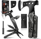 Camping Essentials Multitool Camping Accessories Gifts for Men 16 in 1 Multi Tool Survival Gear with Axe Hammer Pliers Saw Screwdrivers Bottle Opener Whistle for Camping Hiking, Gifts for Dad Him