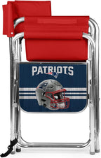 Picnic TIME NFL Unisex-Adult NFL Sports Chair with Side Table, Beach Chair, Camp Chair for Adults