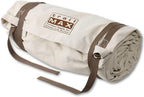 TrailMax Canvas Cavalry-Style Cowboy Bedroll; Premium Lined Sleeping Bag Cover; Durable 12oz Canvas; Comfy Flannel Liner; Winter Camping Sleeping Bed Roll; Cowboy Bed Roll for Camping