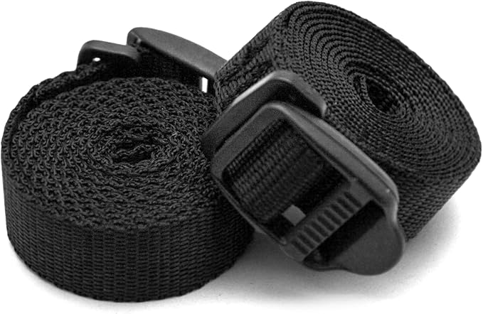 Coghlan's 48-Inch Sleeping Bag Straps, 2-Pack, Universal Fit with Quick-Release Buckles, Durable 100% Polyester for Secure Camping Gear Compression and Organization