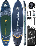 10'6''x33''Inflatable Stand Up Paddle Board, 400lbs Extra Wide Blow Up Paddle Board with Kayak Seat, Premium SUP Accessories Kit & Backpack, Non-Slip Stable Deck Boat for Yoga Fishing Surf