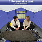 KAMPKEEPER 2 Person Canopy Side Tent, Camping Tent for 10x10 Canopies, Easy Up Cube Tents Gazebo Room with Mesh Window for Camping, Storage, Events(Canopy Not Included)