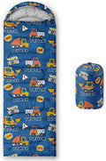 Kids Sleeping Bag for Boys Girls,Checkerboard Cat Print-Lightweight Warm Portable Outdoor Indoor-Waterproof Cold Weather Resistant Sleeping Bag for Camping Hiking
