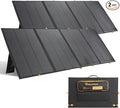 800W Portable Solar Panel,2pcs 400W,Foldable Solar Panel Power Backup,36V Output Solar Charger for Power Station Off Grid Outdoor Activities, RV, Marine,Camping, Solar Generator, IP67 Waterproof