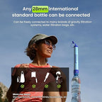 Purewell Outdoor Water Personal Water Filtration Straw Emergency Survival Gear Water Purifier for Camping Hiking Climbing Backpacking(3pcs)