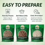 Valley Food Storage 92 Serving Freeze Dried Meat Bucket | Premium Emergency Food Supply with 1,352g Protein | Survival Food, 25 Year Shelf Life | Backpacking Meals, Prepper Supplies & Off-Grid Living