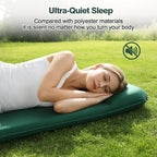 Self Inflating Sleeping Pad with Electric Pump, 3.15" Ultra-Thick Memory Foam Camping Mattress, 4-Season Sleeping Pad with Built-in Pillow for Camping Tent Car Travel