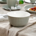 Creative Ceramic Tableware, 36 Pieces Ceramic Full Set of Tableware, Gray-Green Soup Plates, Dinner Plates, Dessert Plates, Cereal Bowls, Coffee Cups, Saucers for 6 People (36 Pcs