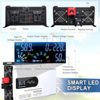 5000-12000w Pure Sine Wave Inverter Camping Inverter Portable Power, DC 12 V, 24 V, 48 V, 60 V, 72 V a CA 110 V for Home/RV/Truck/Car/Camping/Solar 12V-5000W