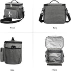Personalized Insulated Cooler Bag, Custom Name Portable Insulated Camping Bag Suitable for Picnic Beach Hiking Travel