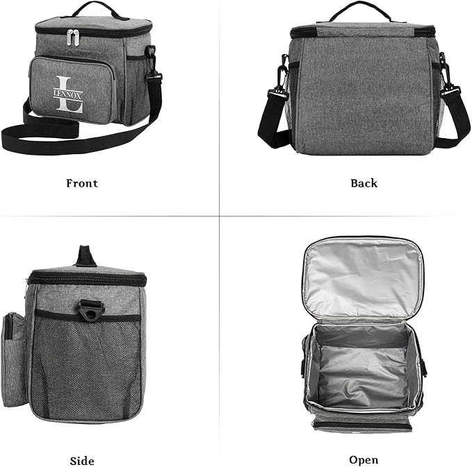 Personalized Insulated Cooler Bag, Custom Name Portable Insulated Camping Bag Suitable for Picnic Beach Hiking Travel
