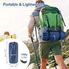 Night Cat Inflatable Double Sleeping Pad Mat Bed with Foot Pump and Double Pillow for Camping Backpacking Hiking Ultra-Light Compact Comfortable 77"x 47"