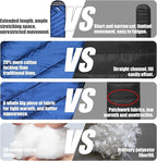ShinHye 0 Degree Sleeping Bag for Adults - Cotton Flannel 4 Season Cold Weather Winter, XXL Big and Tall Camping Sleeping Bag with Compression Sack