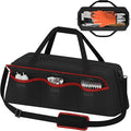 Grill Tool Storage Bag,Grill Utensil Storage Bag for Barbecue Tool up to 22",BBQ Utensil Storage Caddy with Pockets,Barbecue Utensil Case for Outdoor Grilling, Camping, Bag Only