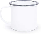 Enamelware Starter Set, 16 piece, Vintage White/Grey