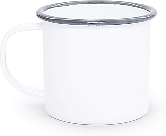 Enamelware Starter Set, 16 piece, Vintage White/Grey