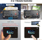 1200W Pure Sine Wave Inverter, DC 12V to AC 120V, with Wireless Remote Control, 4 AC Outlets, USB-A/C Ports for Home, RV, Camping, Electronics, Outdoor Use, Upgraded of 1000W Inverter
