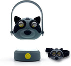 Outdoor Equipment LED Camping Lantern & Headlamp Set for Kids, FANT.LUX Battery Powered Night Light for Emergency, Hurricane, Lightweight Tent Lamp for Children (Raccoon Set)