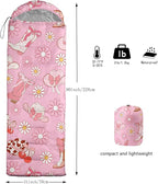 QOOMO Camping Sleeping Bags,3 Season Warm & Cool Weather,Lightweight,Waterproof Sleeping Bags for Adults & Kids Traveling,and Outdoors