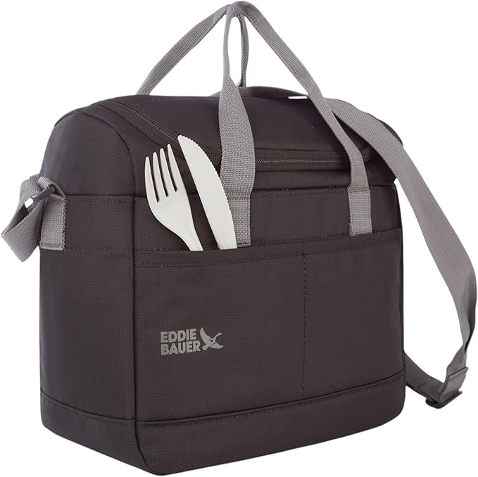 Eddie Bauer Cooler Bag | Insulated | Vacation | Travel | Camping | Tailgate | Beach | Picnic | Festival | Shoulder Carry | Top Handle - Rain