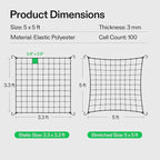 VIVOSUN 5 x 5Ft. Elastic Trellis Netting with 4 Hooks for Climbing Plants, Vegetables, Fruits, and Flowers, 1-Pack