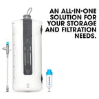 HydraPak Seeker+ - Collapsible Water Filtration & Storage (6L) - BPA & PVC Free, Hydration Reservoir Bag, Leak Proof, Lightweight