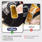 Uniflasy 60 Pack Grill Drip Pans, Aluminum Foil Drip Pan Disposable Grease Catcher Liners Compatible with Weber Genesis & Summit 400/600, SmokeFire EX4/EX6/EPX6, Replacement for Weber 6417 6498