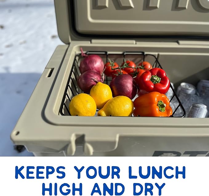 Cooler Basket for RTIC 65 Qt - Compatible with Dividers and other RTIC Cooler Accessories