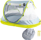 Poray Portable Baby Beach Tent with UPF 50+ Sun Shelter,Mosquito Net and Sunshade, Ideal Pop Up Kids Travel Tent with Carry Bag & 2 Stakes,Outdoor Indoor Play and Sun Protection