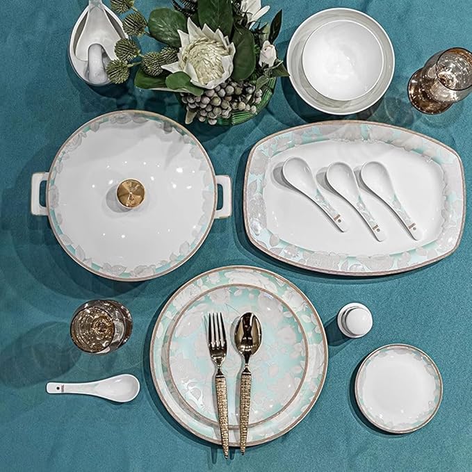 Camping Plates Creative Bone China Dinner Plate Home Steak Breakfast Tableware Decorative Plate
