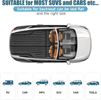 Inflatable SUV Air Mattress Bed Car Mattress, Double-Sided Flocking Travel Camping Bed, Car Sleeping Mattress for Universal SUV with Air Pump 2 Pillows