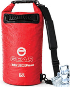 Enthusiast Gear Insulated Dry Bag Floating Cooler – 10L / 15L / 25L Roll Top, Leak Proof, Waterproof, Collapsible, with Padded Shoulder Strap - Perfect for Kayaking Fishing Beach