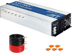 3000W Pure Sine Wave Inverter DC 36V to AC 110V 120V Power Inverter with Dual AC Outlets & Hardwire Terminal & LED Display for Solar,Home Backup Power,Outdoor Over 90% Efficiency