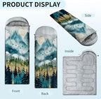 Camping Sleeping Bags, Lightweight Waterproof Sleeping Bag and Compact with Compression Sack for Outdoor