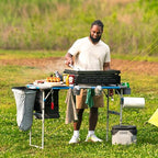 CORE Trash Bag Holder | Fits The 4 Foot Outdoor FlexRail Camp & Cook Table | Portable for Beach, Picnic, Backyards, BBQ, Tailgate, Patio, and Party