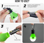 4PCS LED Camping Lantern Set - Portable Tent Lights with Clip Hooks, Camping Lamp, LED Camping Lantern Set, Multi-Color Emergency Camping Lamp for Hiking Backpacking, Party (4PCS)