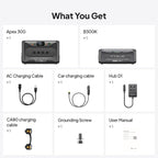 BLUETTI Apex 300 Solar Generator & B300K (2025 New) with Hub D1, 2764.8Wh LFP Battery Backup Power Station with 6 3840W AC Outlets, RV-Optimized DC Ports (50A Anderson), Ideal for Camping and RV Life