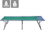 Portal Folding Camping Cot, Portable Cot Bed for Adults, Outdoor Bed Camp Cots for Sleeping with Carry Bag for Home, Travel, Office, Beach, Support up to 300lbs, Green