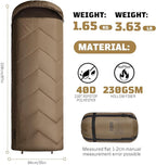 Cold Weather Sleeping Bag for Camping, 36℉ to 45℉ Backpacking Sleeping Bags for Adults with Compression Sack for Camping, Hiking, Hunting and Outdoor Travel