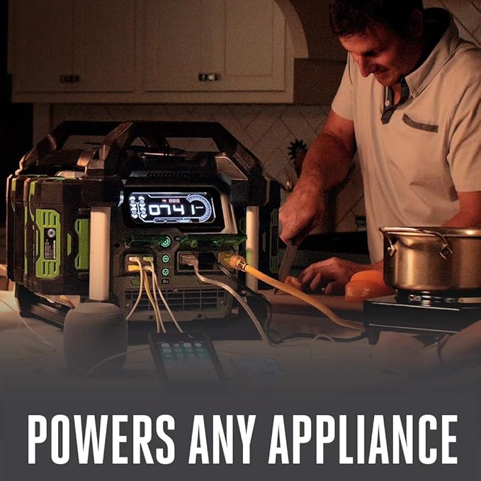 EGO POWER+ Portable Power Station, 3000W, Battery Powered, Inverter Generator for Home and Outdoor, Includes (2) 56V 7.5Ah Batteries and Charger - PST3042
