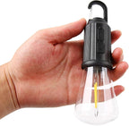 2Pcs Rechargeable Camping Light Bulbs,Portable LED Camping Lanterns,Hanging Tent Lamp with 3 Lighting Modes and Hook for Emergency, Hiking, Fishing, Backpacking,Power Outages